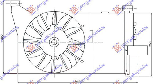 Electroventilator Pentru 900i-S-1 1 - Fiat Seicento 1998 , 46519308