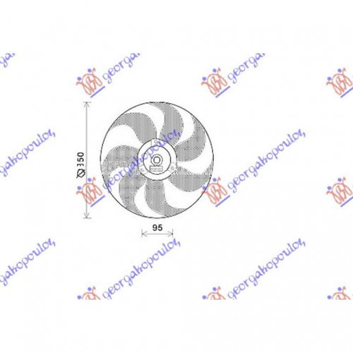 Electroventilator - Seat Arosa 1997 , 6n0959455c