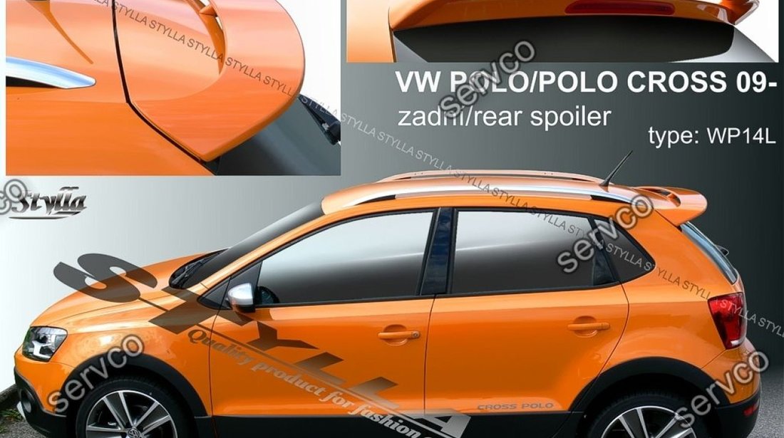 Eleron adaos haion tuning sport luneta VW Volkswagen Polo 6R 2009–2017 v1  #39272110