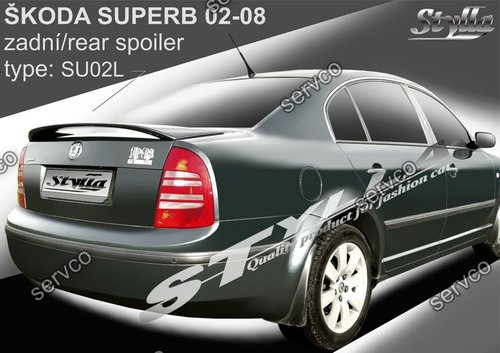 Eleron capota portbagaj spoiler tuning sport Skoda Superb Mk1 B5 3U 2001-2008 v2