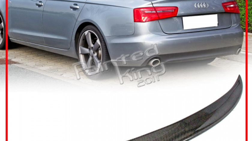 Eleron portbagaj pentru Audi A6 C7 facelift si nonfacelift model High Performance carbon GFK-Plastic cu Fibra