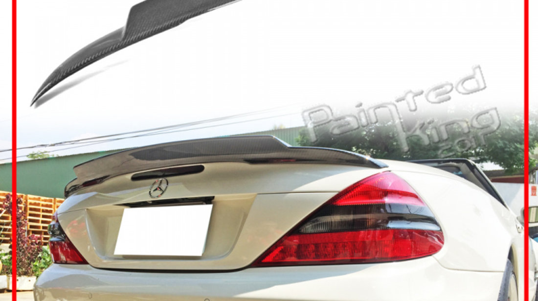 Eleron portbagaj pentru Mercedes SL R230 2003-2012 model DTO V Type plastic abs Produs de calitate