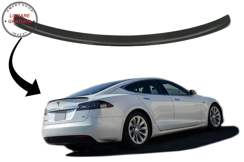 Eleron Portbagaj Tesla Model S (2012-up) Carbon Real- livrare gratuita