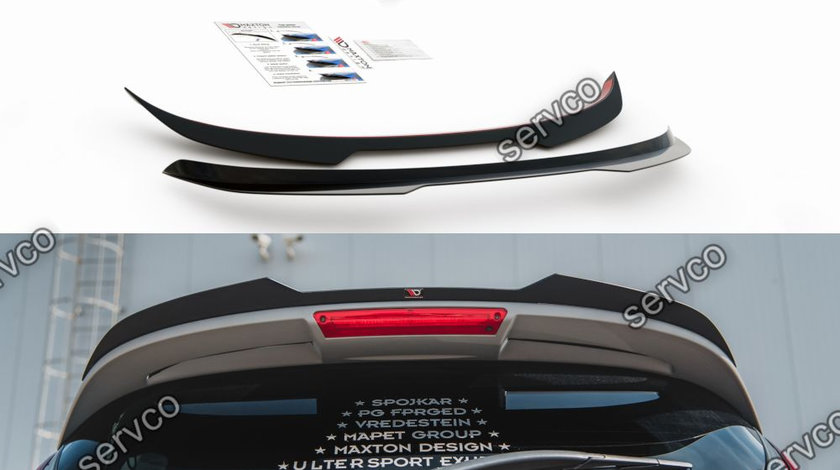 Eleron spoiler cap Ford Fiesta Mk7 ST Black and White Edition Facelift 2013-2016 v12 - Maxton Design