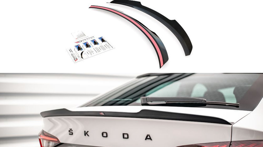Eleron spoiler cap Skoda Octavia Liftback Mk4 2019- v5 - Maxton Design