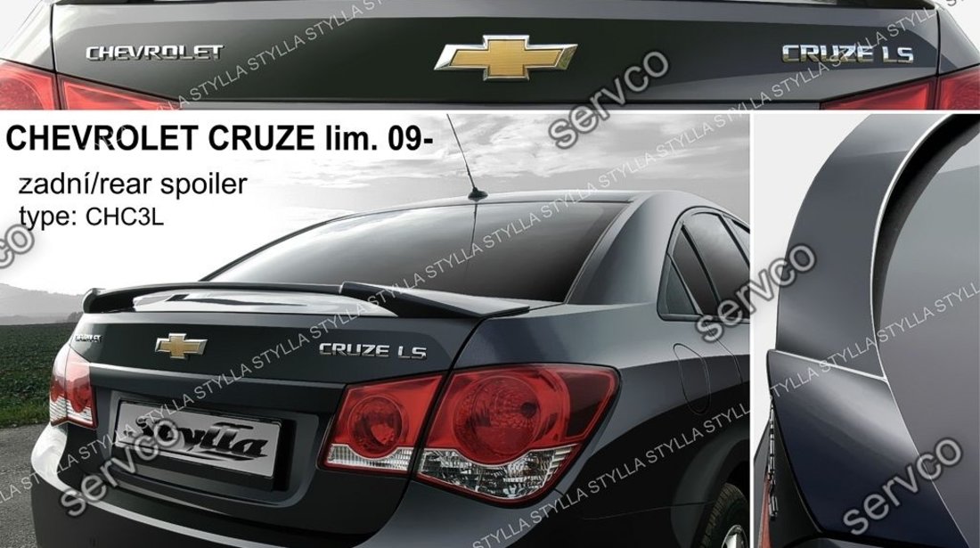 Eleron spoiler portbagaj tuning sport Chevrolet Cruze Sedan 2008-2016 ver2