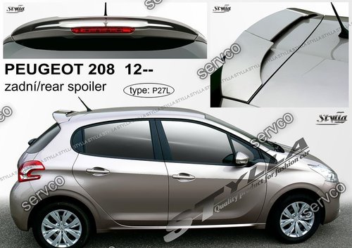 Eleron spoiler tuning Peugeot 208 Sport Gti Vti Rally R Cup 2012-2017 ver2