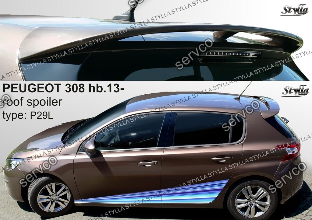 Eleron spoiler tuning Peugeot 308 Facelift T9 Sport Gti Vti 2013-2018 ver1