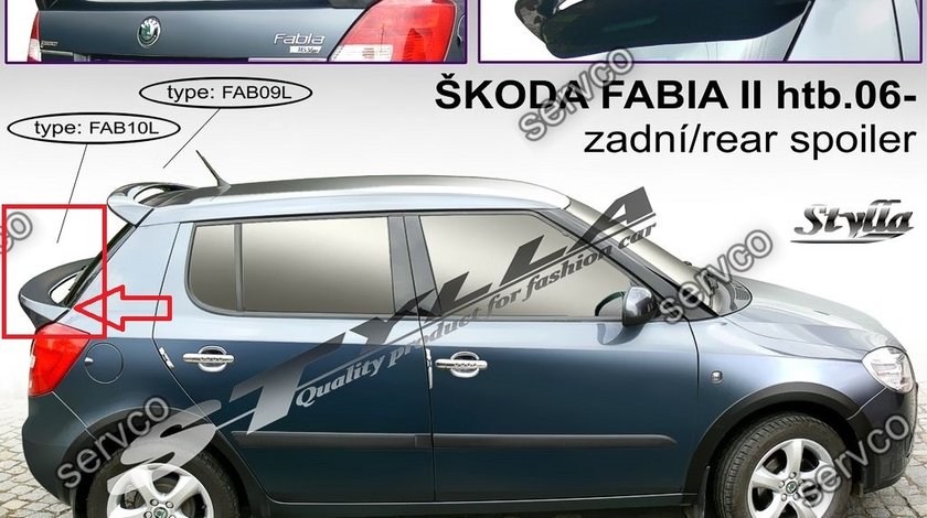 Eleron spoiler tuning sport haion portbagaj Skoda Fabia Hatchback HB VRS Rs 2007-2015 ver4