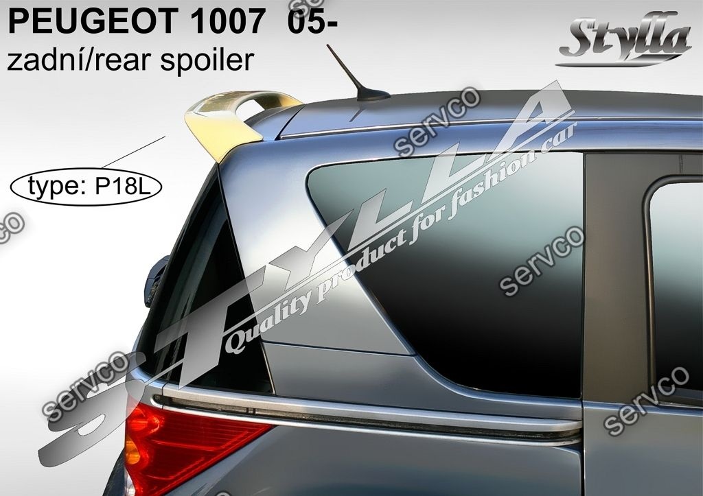 Eleron spoiler tuning sport Peugeot 1007 2005-2009 ver1