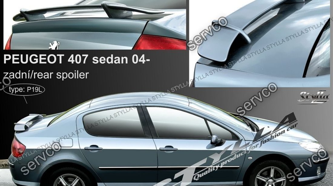 Eleron spoiler tuning sport Peugeot 407 2004-2010 ver1 #4209486