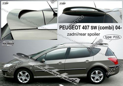 Eleron spoiler tuning sport Peugeot 407 SW Street Wagon Touring 2004-2010 ver2