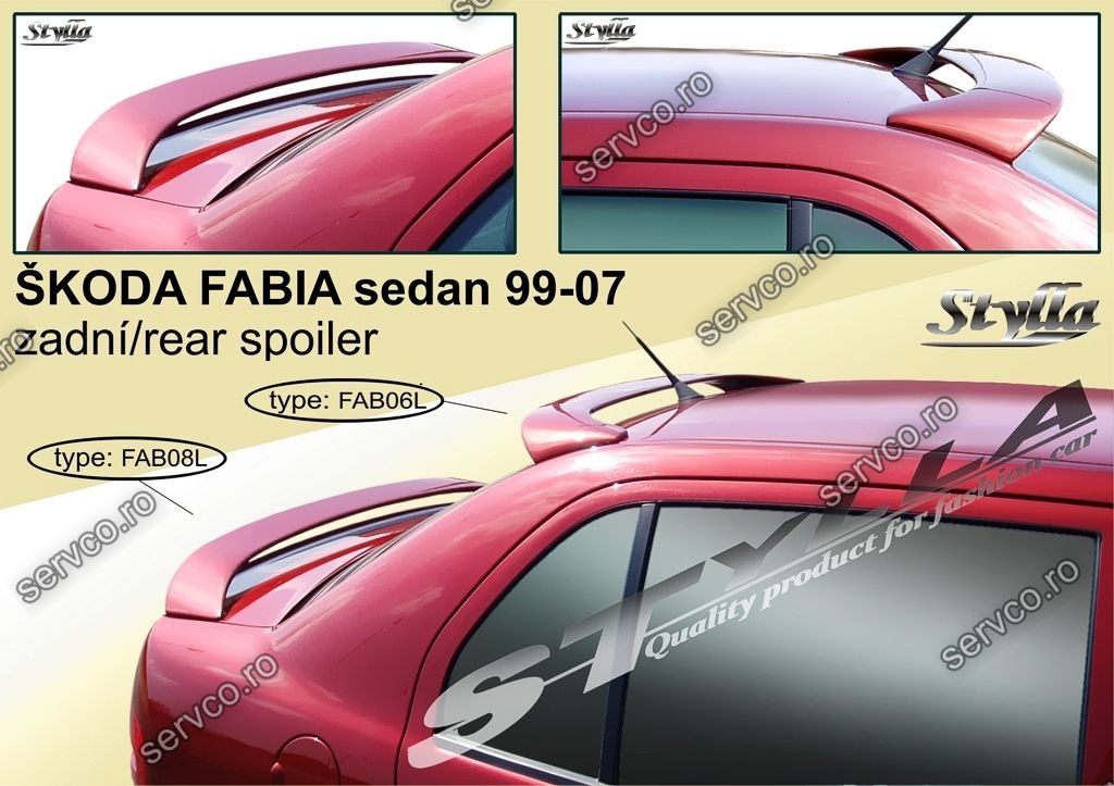 Eleron tuning sport portbagaj Skoda Fabia Mk1 6Y Sedan 1999-2007 v11