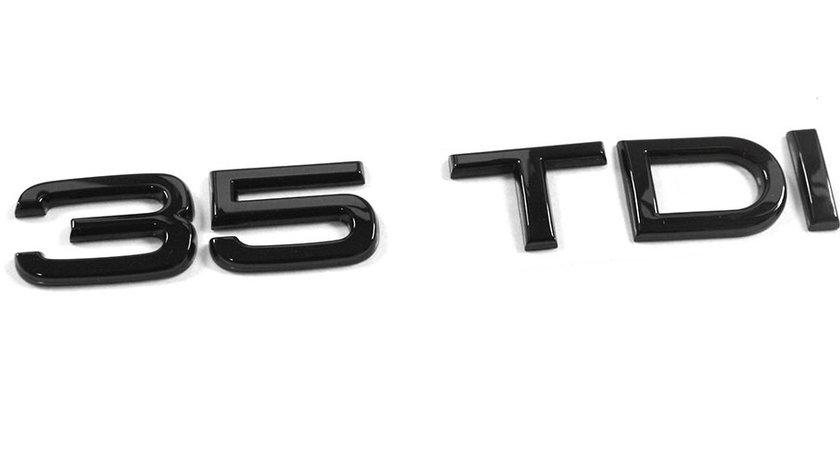 Emblema Haion Spate Oe Audi 35 TDI Tuning Exclusive Black 83A853744BT94