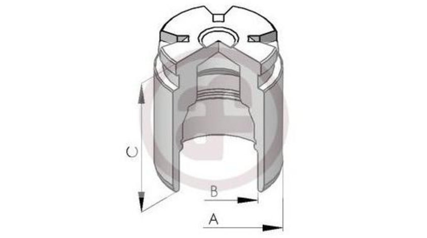 Etrier Fiat MAREA (185) 1996-2007 #2 150523C