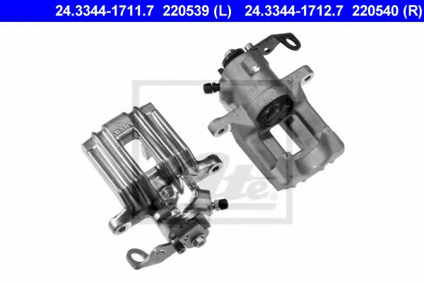 Etrier frana VW POLO CLASSIC (6KV2) (1995 - 2006) ATE 24.3344-1712.7 piesa NOUA