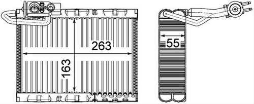 Evaporator Ac/ Mahle Behr Lsnbb Peugeot AE 126 000P