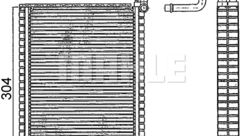 Evaporator,aer conditionat (AE116000S BEH MAH) BMW