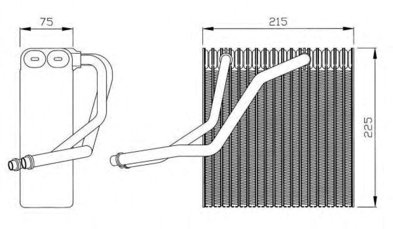 Evaporator,aer conditionat AUDI A3 (8L1) (1996 - 2003) NRF 36069 piesa NOUA