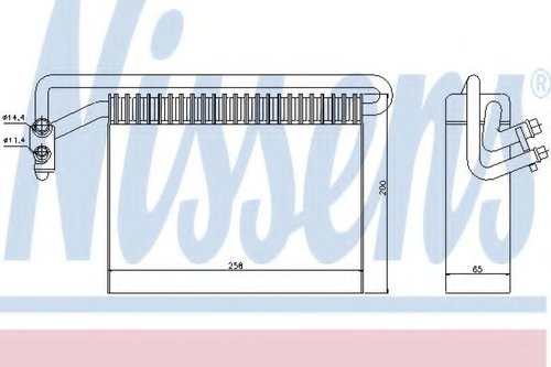 Evaporator,aer conditionat BMW Seria 3 Touring (E46) (1999 - 2005) NISSENS 92177 piesa NOUA