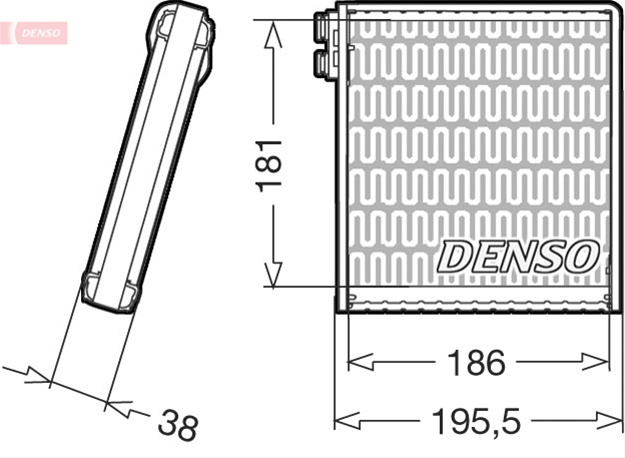 Evaporator,aer Conditionat Denso Fiat DEV09103