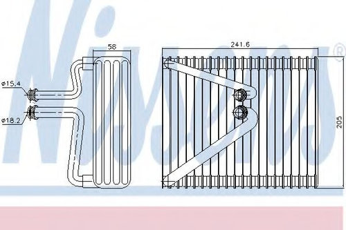 Evaporator,aer conditionat FIAT DOBLO Microbus (223, 119) (2001 - 2016) NISSENS 92206 piesa NOUA