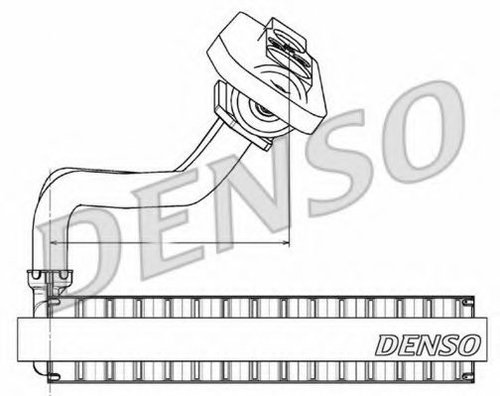 Evaporator,aer conditionat FIAT GRANDE PUNTO (199) (2005 - 2016) DENSO DEV09020 piesa NOUA