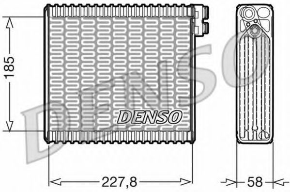 Evaporator,aer conditionat FIAT STILO Multi Wagon (192) (2003 - 2008) DENSO DEV09011 piesa NOUA