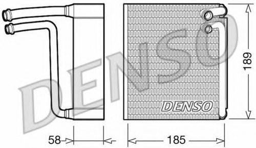 Evaporator,aer conditionat FORD KA (RU8) (2008 - 2016) DENSO DEV09025 piesa NOUA