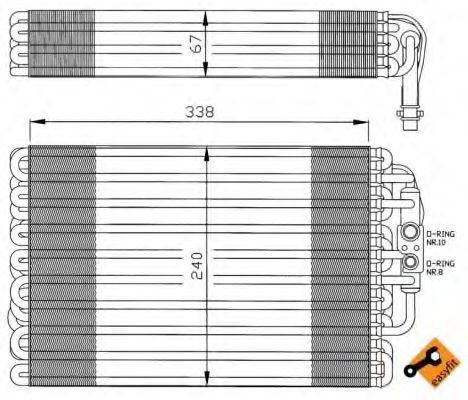 Evaporator,aer conditionat MERCEDES C-CLASS Combi (S202) (1996 - 2001) NRF 36034 piesa NOUA