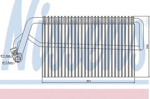 Evaporator,aer conditionat MERCEDES E-CLASS T-Model (S211) (2003 - 2009) NISSENS 92221 piesa NOUA