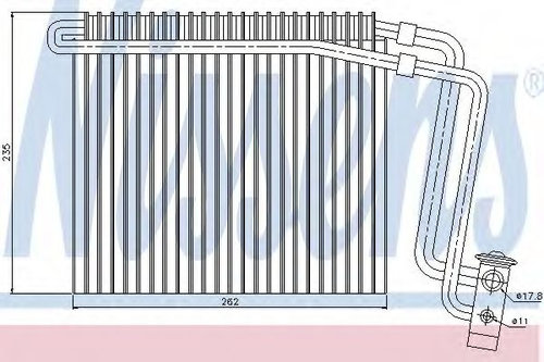 Evaporator,aer conditionat MERCEDES VITO bus (W639) (2003 - 2016) NISSENS 92248 piesa NOUA