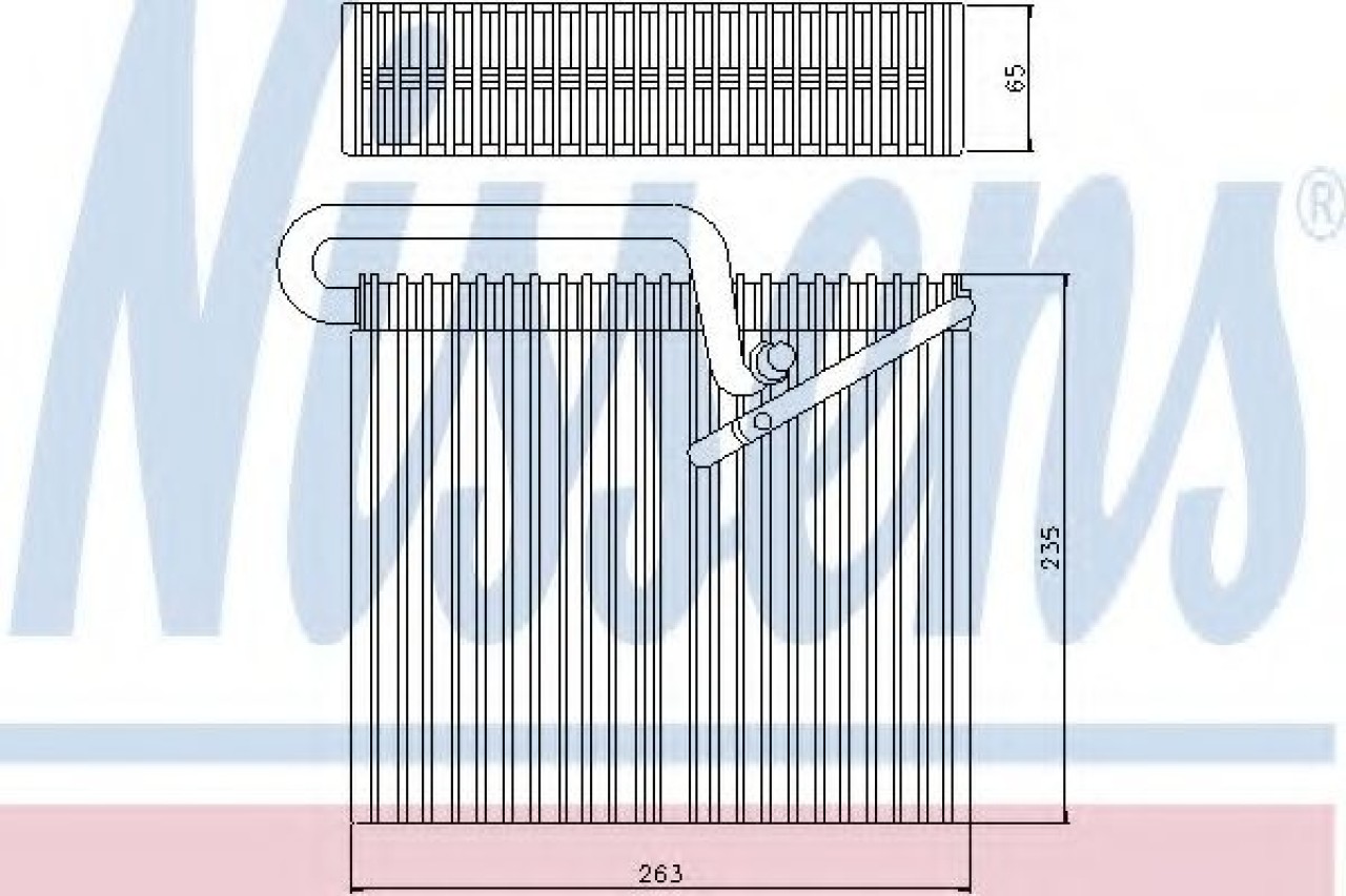 Evaporator,aer conditionat OPEL ASTRA G Limuzina (F69) (1998 - 2009) NISSENS 92190 piesa NOUA