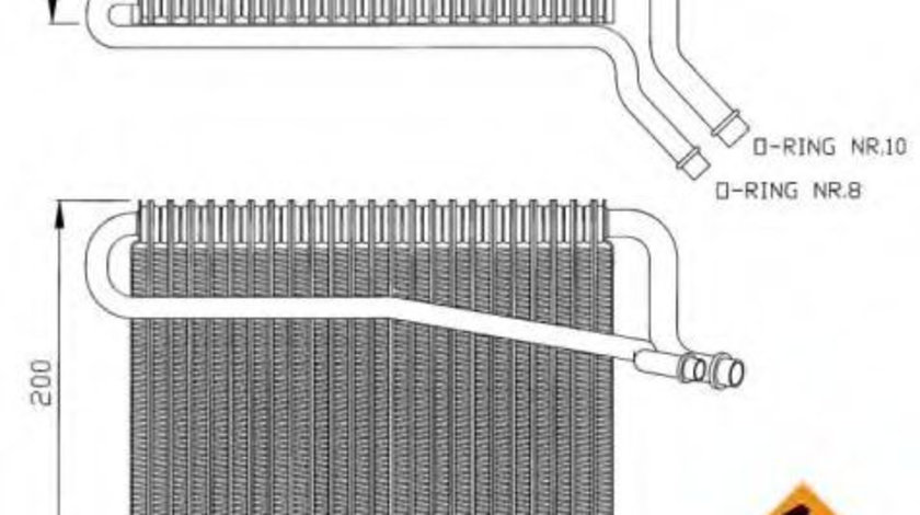 Evaporator,aer conditionat PEUGEOT 306 (7B, N3, N5) (1993 - 2003) NRF 36076 piesa NOUA