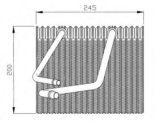 Evaporator,aer conditionat RENAULT MEGANE I Scenic (JA0/1) (1996 - 2001) NRF 36091 piesa NOUA