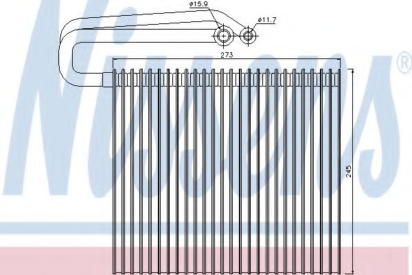 Evaporator,aer conditionat SAAB 9-3 Combi (YS3F) (2005 - 2016) NISSENS 92165 piesa NOUA