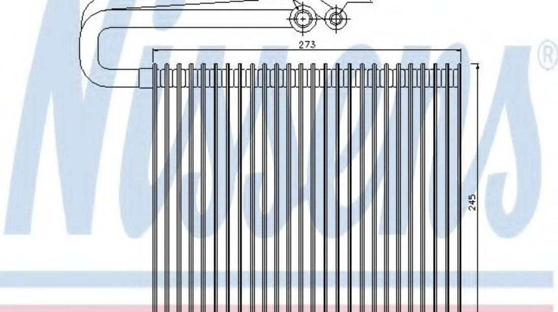 Evaporator,aer conditionat SAAB 9-3 (YS3F) (2002 - 2016) NISSENS 92165 piesa NOUA