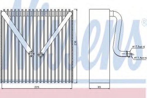 Evaporator,aer conditionat SKODA FABIA I (6Y2) (1999 - 2008) NISSENS 92191 piesa NOUA