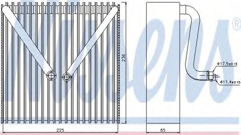 Evaporator,aer conditionat SKODA FABIA I Limuzina (6Y3) (1999 - 2007) NISSENS 92191 piesa NOUA