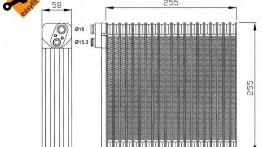 Evaporator,aer conditionat TOYOTA COROLLA Combi (E12J, E12T) (2001 - 2007) NRF 36114 piesa NOUA