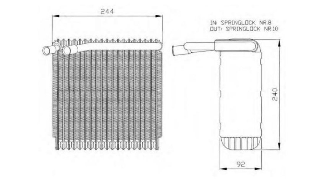 Evaporator,aer conditionat Volvo S70 (LS) 1996-2000 #2 1343275