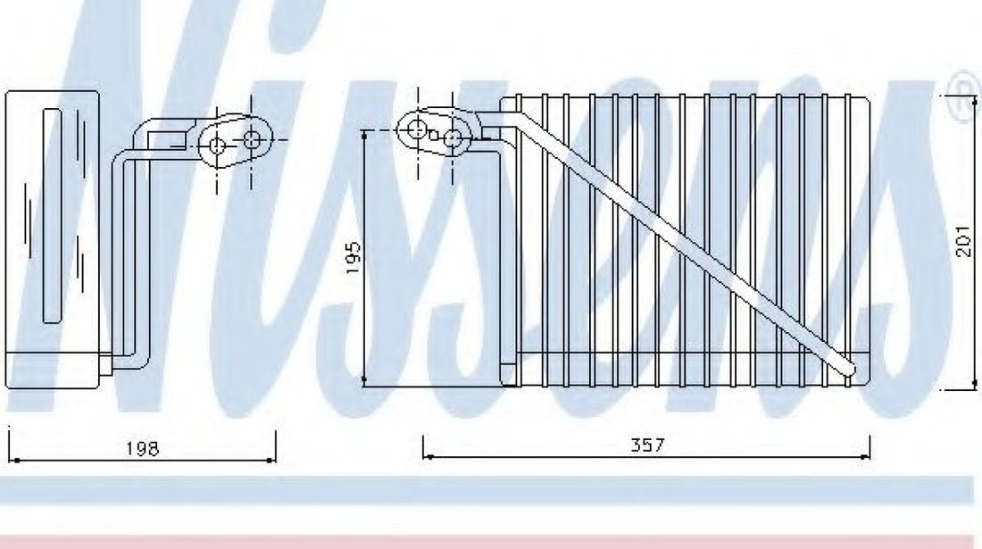 Evaporator,aer conditionat VW PASSAT Variant (3B5) (1997 - 2001) NISSENS 92272 piesa NOUA