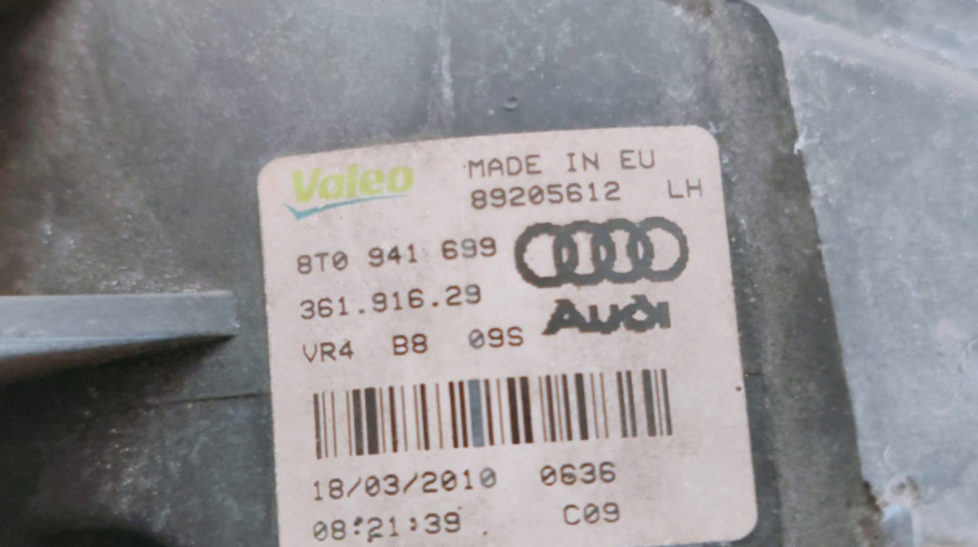 Far Ceata/Proiector stanga, cod 8T0941699 8T0941699 Audi A4 B8/8K [2007 - 2011]