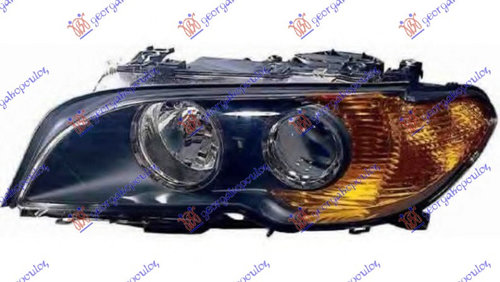 Far Cu Xenon Stanga (Semnal Negru-Galben) BMW E46 2003-2006