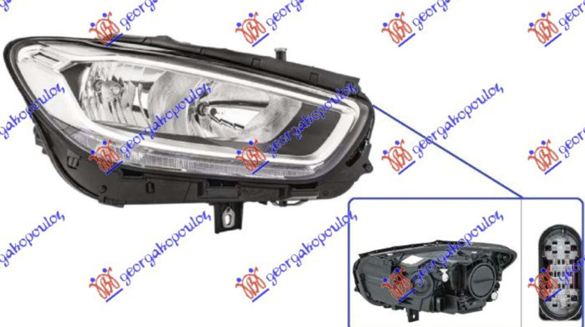 Far Dreapta Electric Cu Led Drl Mercedes B Class W247 2019-