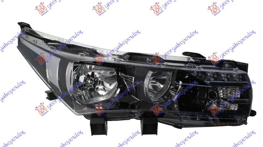 Far Dreapta Electric Negru Cu Led Drl Toyota Corolla Sedan E 15 2013-2014-2015-2016