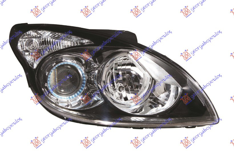 Far Dreapta Electric Negru Hyundai I30 2007-2008-2009-2010-2011-2012