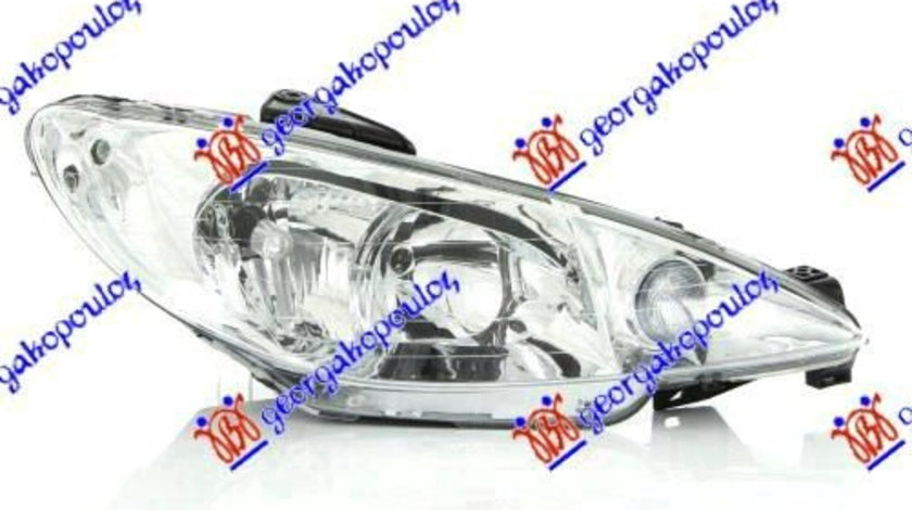 Far Electric Dublu Dreapta Peugeot 206 An 1998 1999 2000 2001 2002 2003 2004 2005 2006 2007 2008 2009