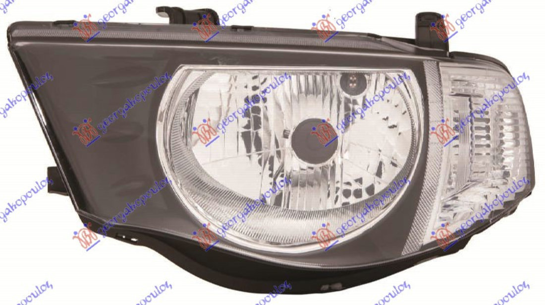 Far Electric pe Halogen Stanga Mitsubishi L200 An 2010 2011 2012 2013 2014 2015 (Fundal Negru)