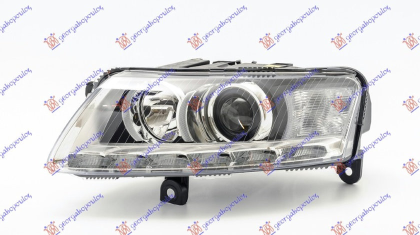 Far stanga Bi-XENON Audi A6 2008-2010 NOU 4F0941029CP (CU LUMINA DE ZI LED - DRL LED)